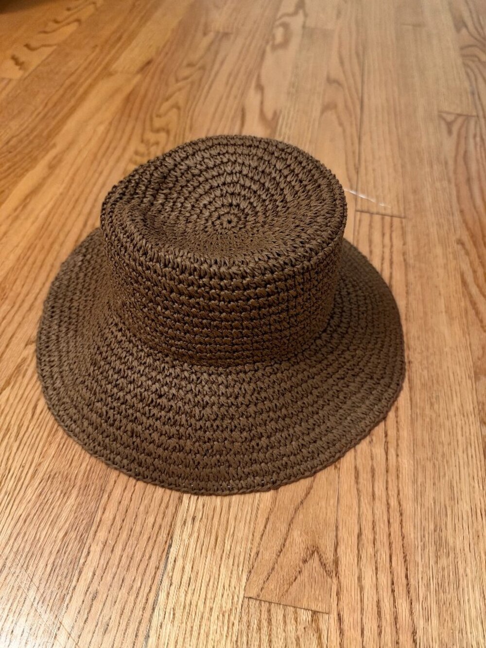 J. Crew Wide Brim Raffia Bucket Hat